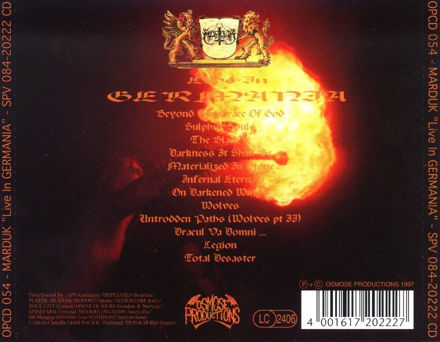 Marduk - Live in Germania [live] (1997) Black Metal