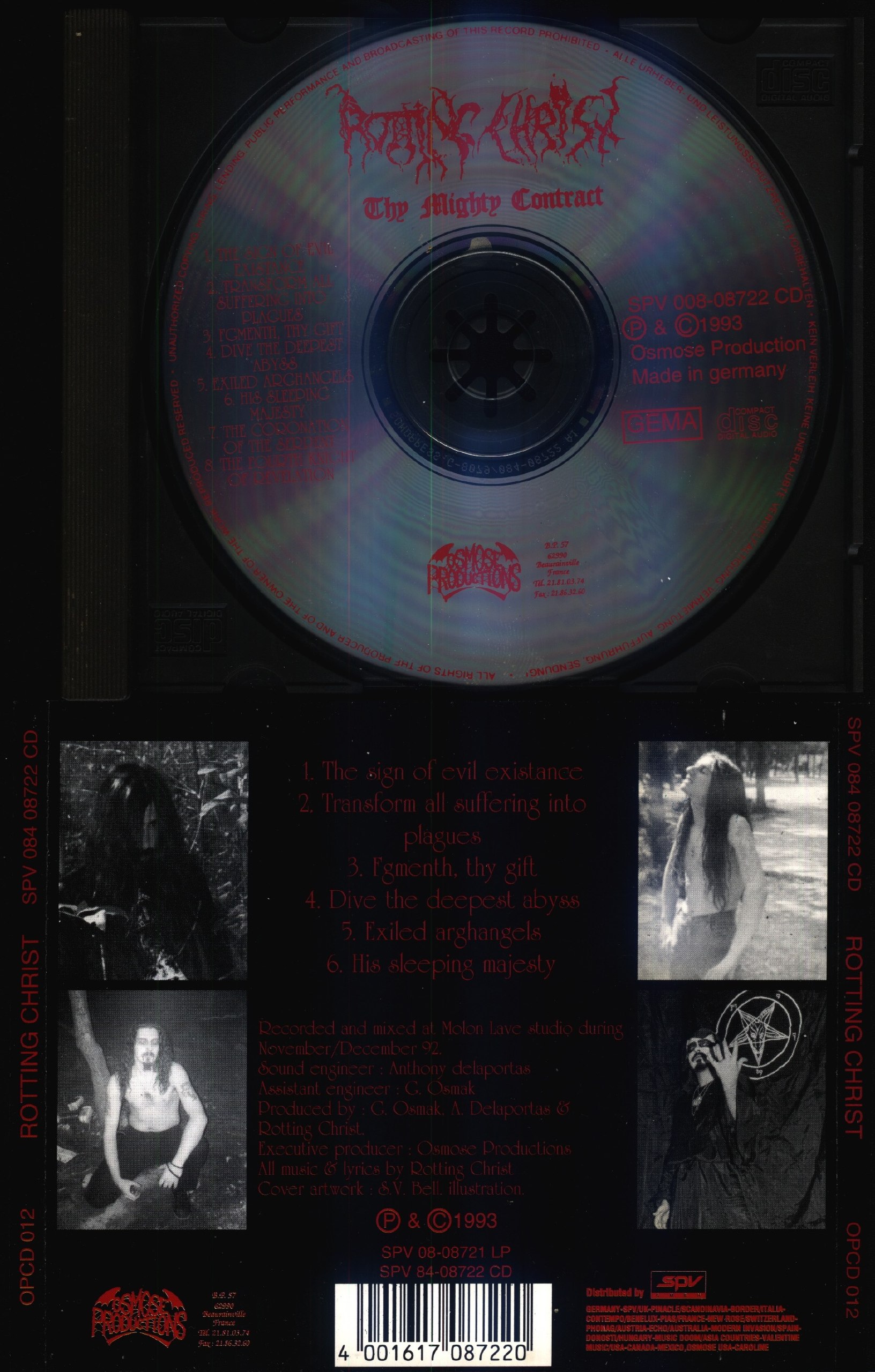 Rotting Christ - Thy Mighty Contract (1993) Melodic Black Metal