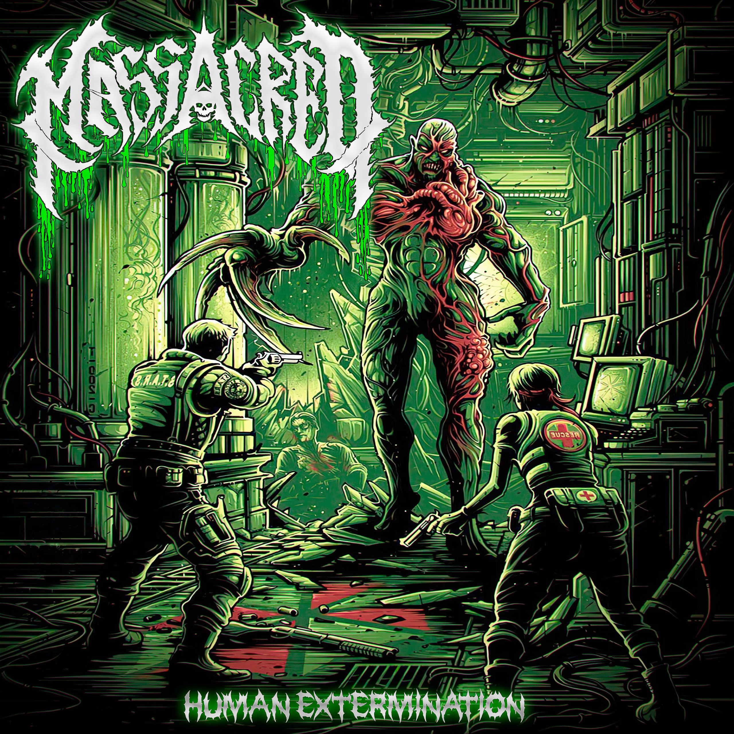 Massacred - Human Extermination (2022) Brutal Death Metal⁄Grindcore