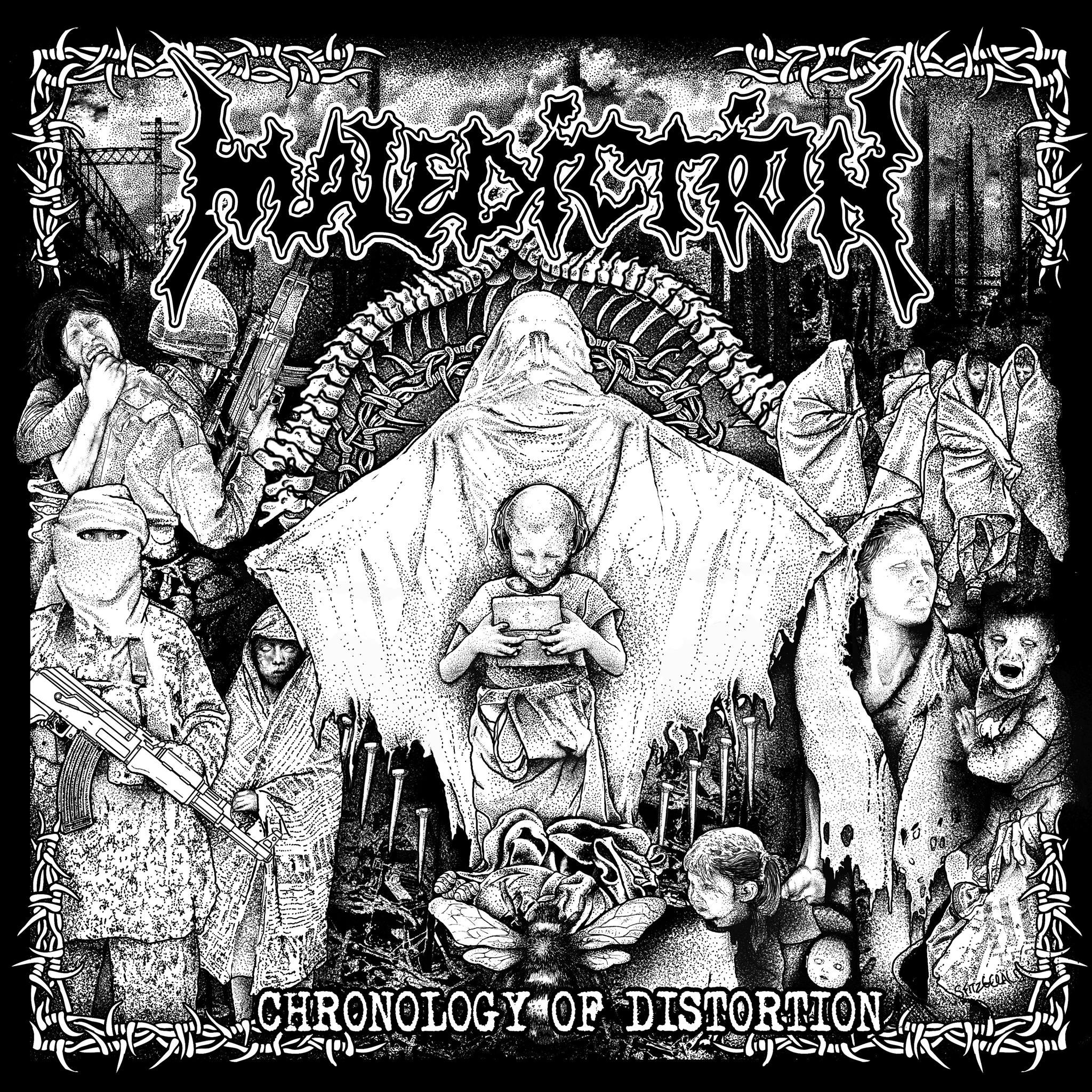 Malediction - Chronology Of Distortion [best of⁄compilation] (2016) Death Metal⁄Grindcore (D)