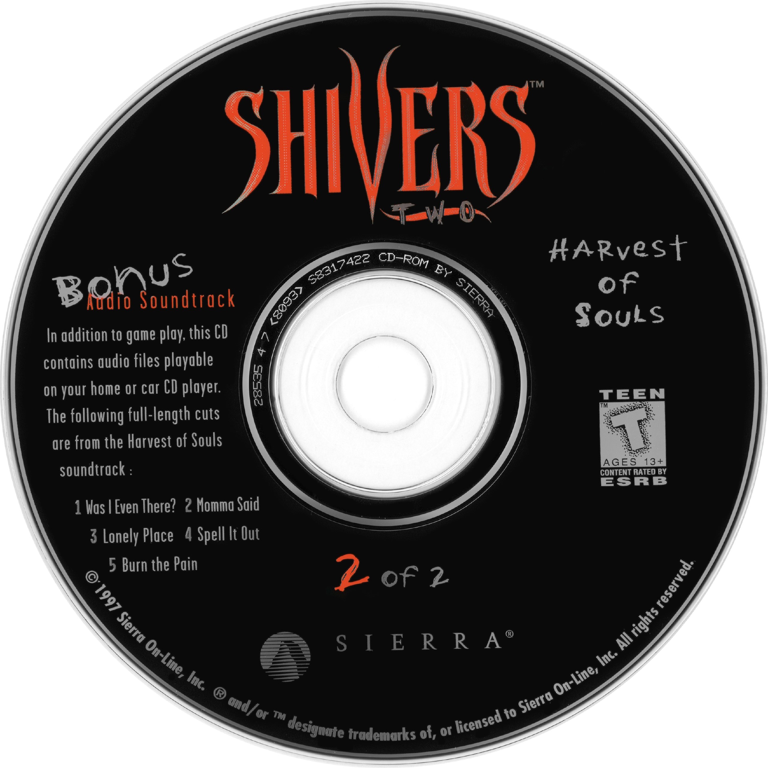 Shivers Two։ Harvest of Souls Bonus Audio Soundtrack (1997) [Sierra On-Line]