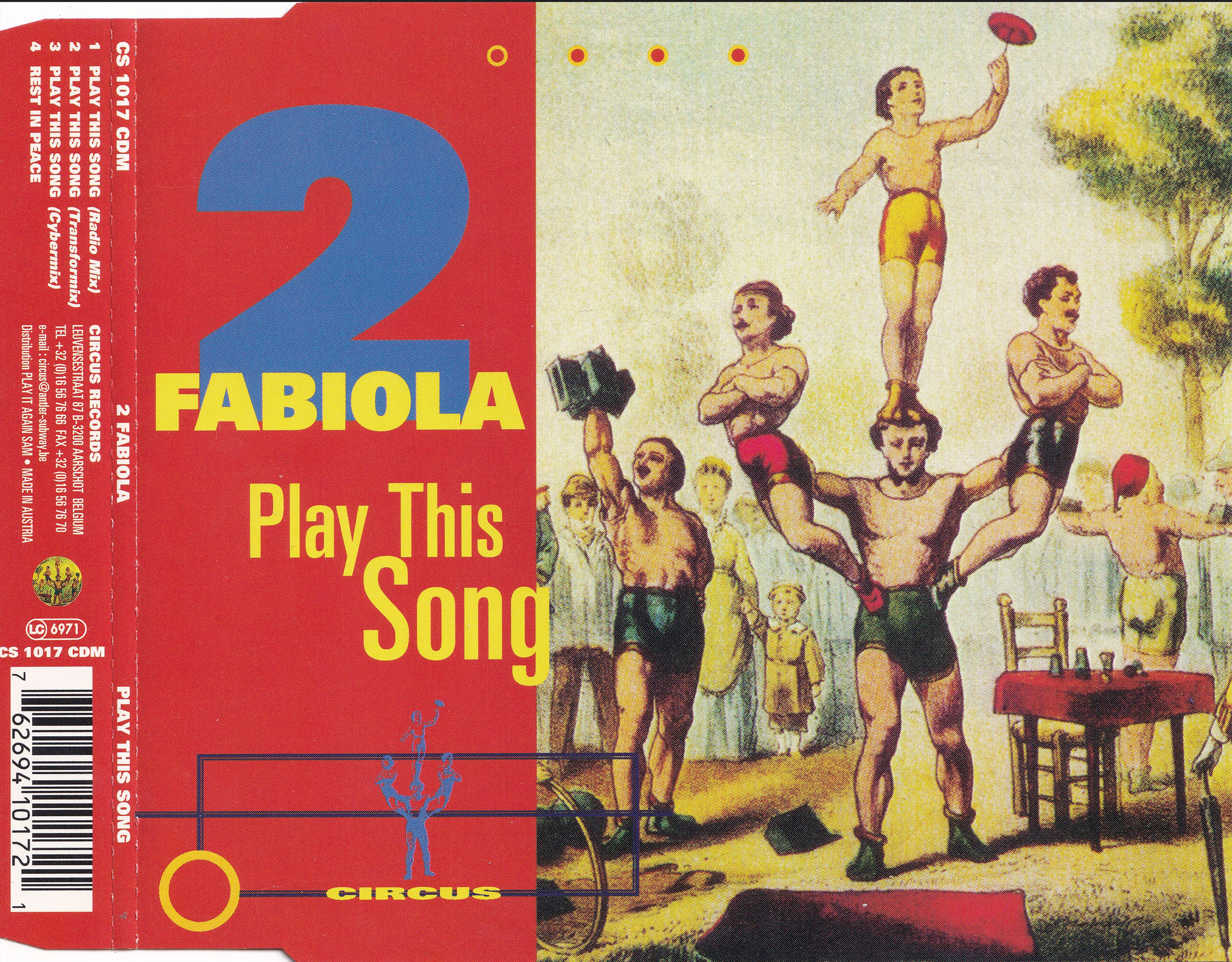 2 Fabiola - Play This Song + Remixes (1995)