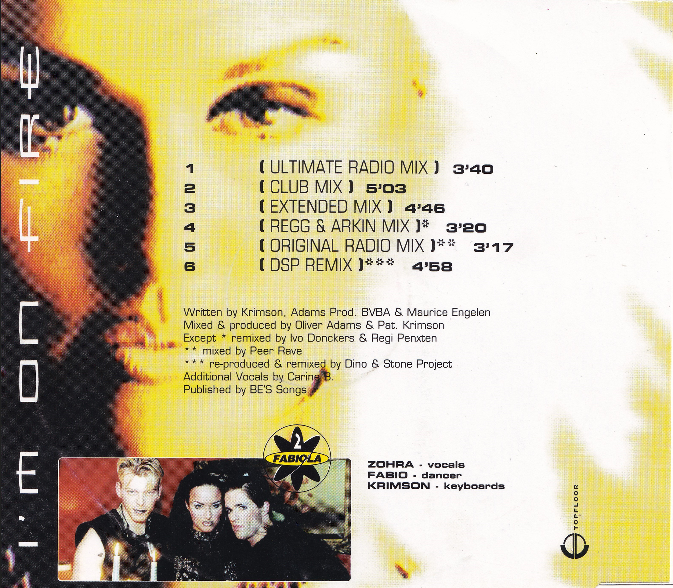2 Fabiola - I'm On Fire (1996)