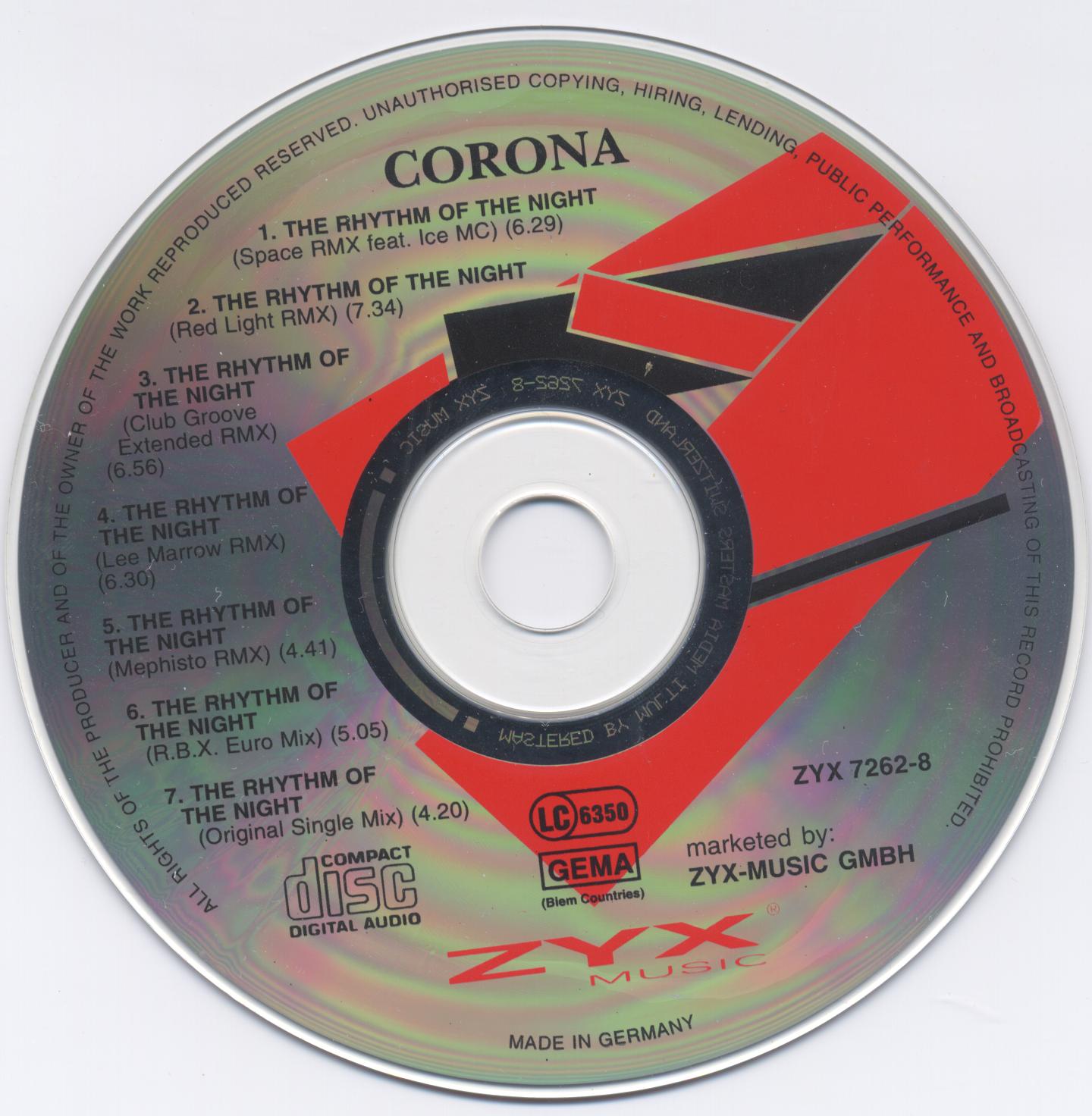 Corona - The Rhythm Of The Night (Remix) (1994)