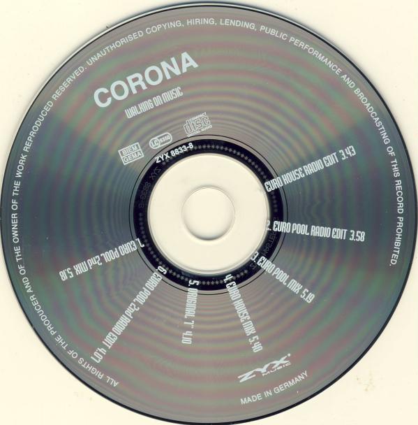 Corona - Walking On Music (1998)