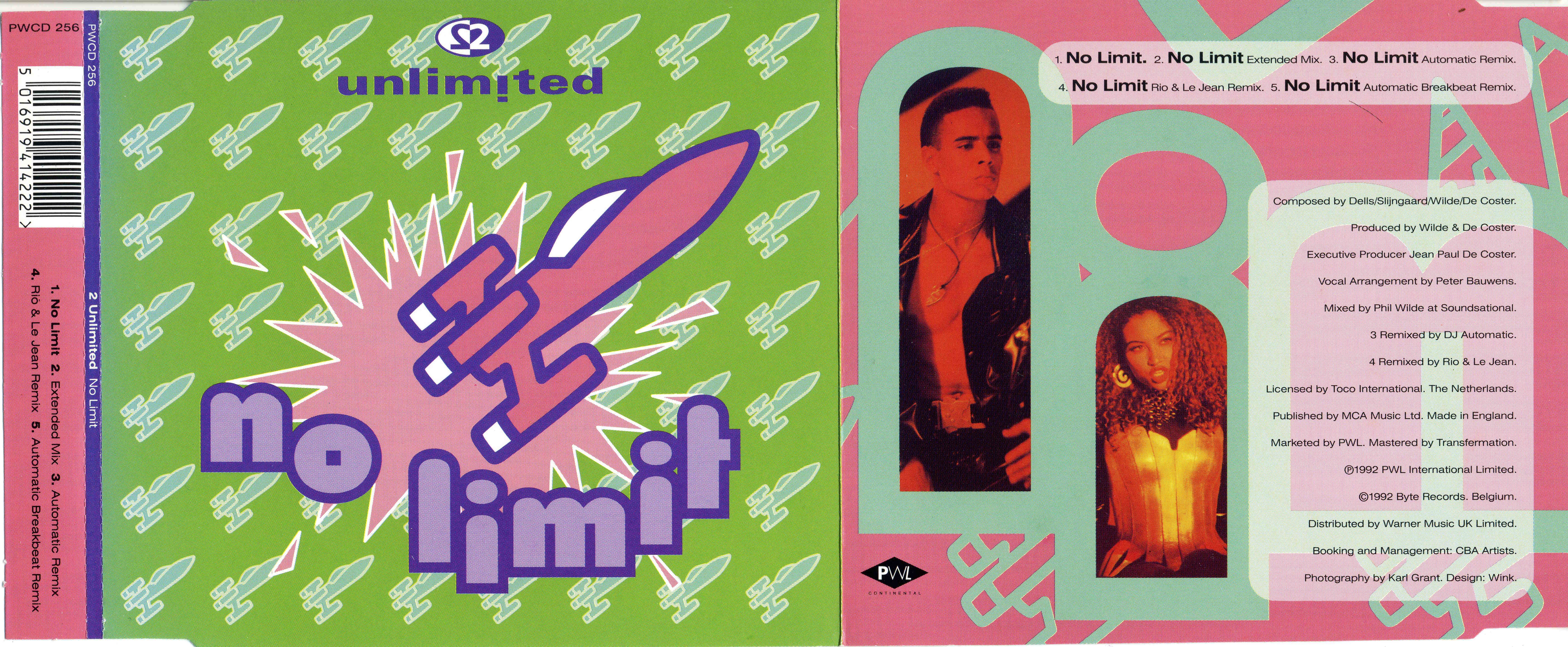 2 unLimited - No Limit CDM (PWL) (1992)