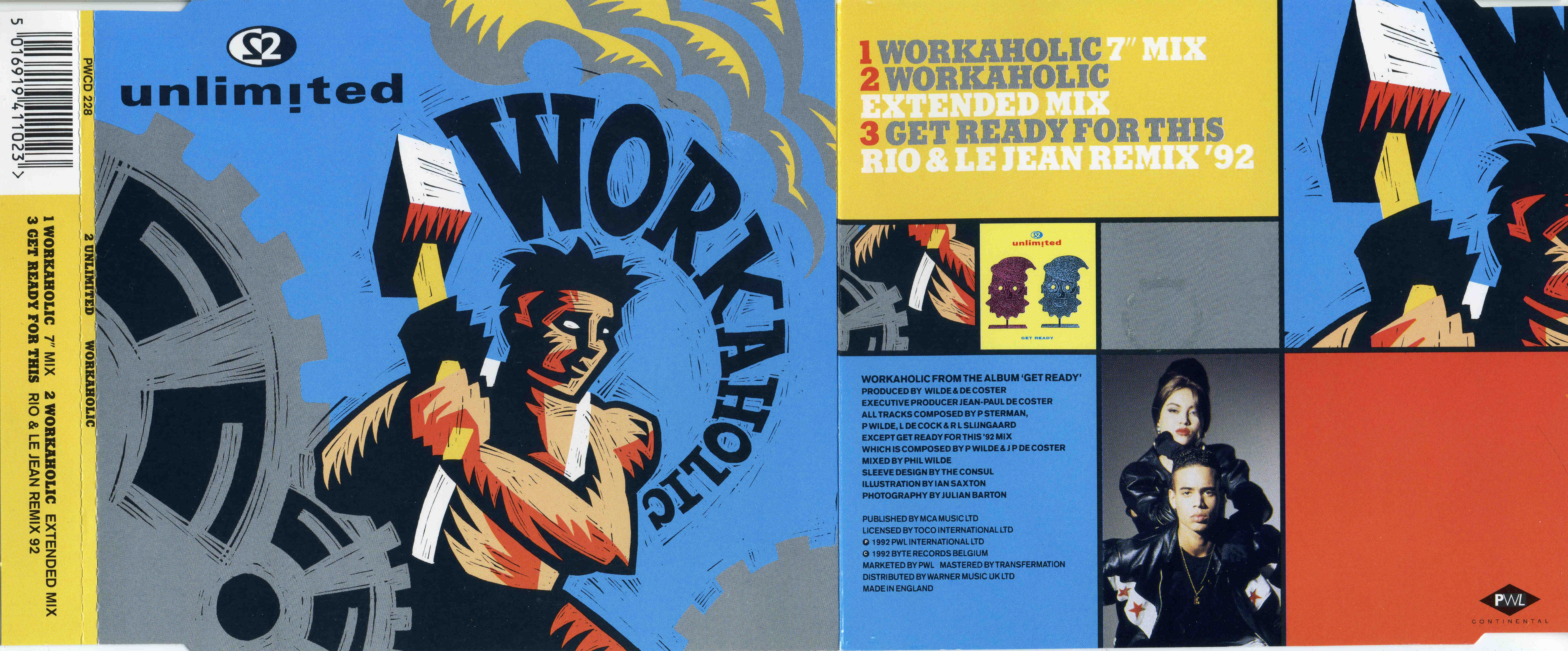 2 unLimited - Workaholic CD3 (PWL) (1992)