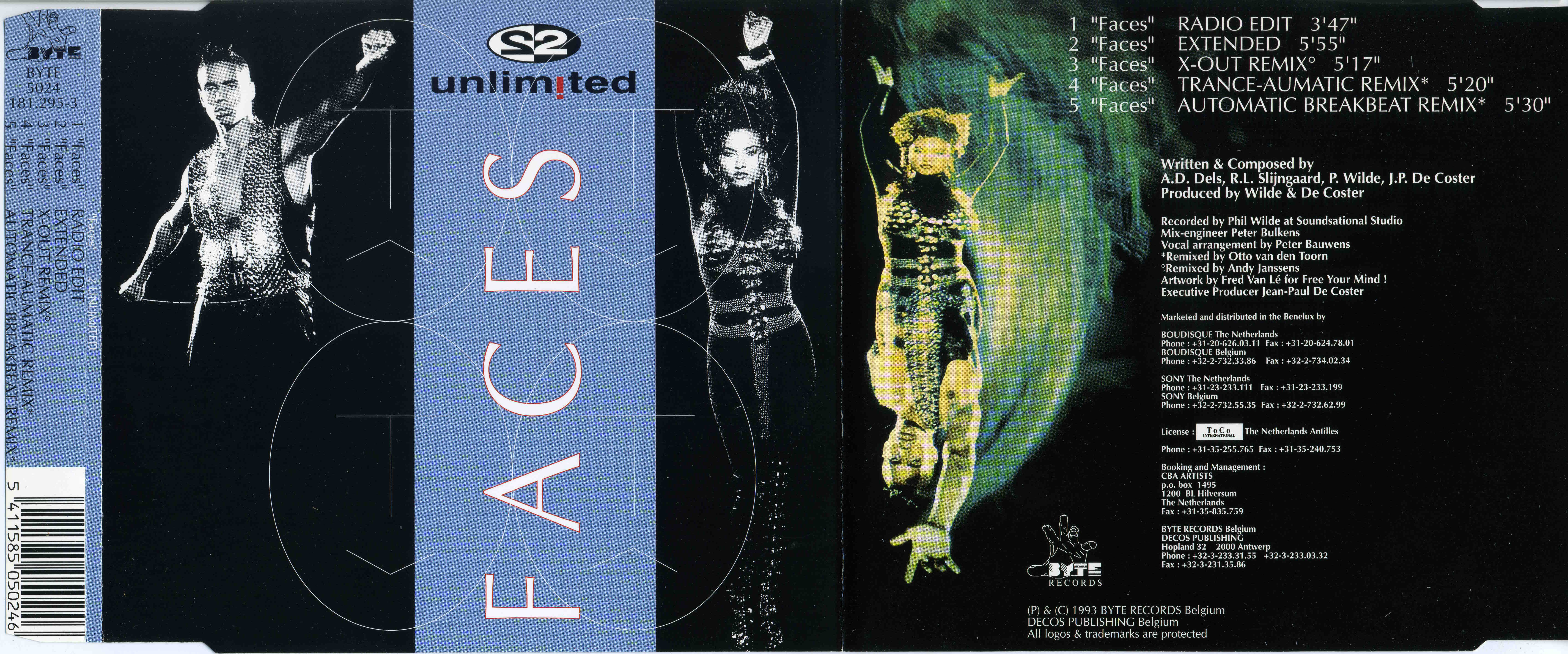 2 unLimited - Faces CDM (Byte) (1993)