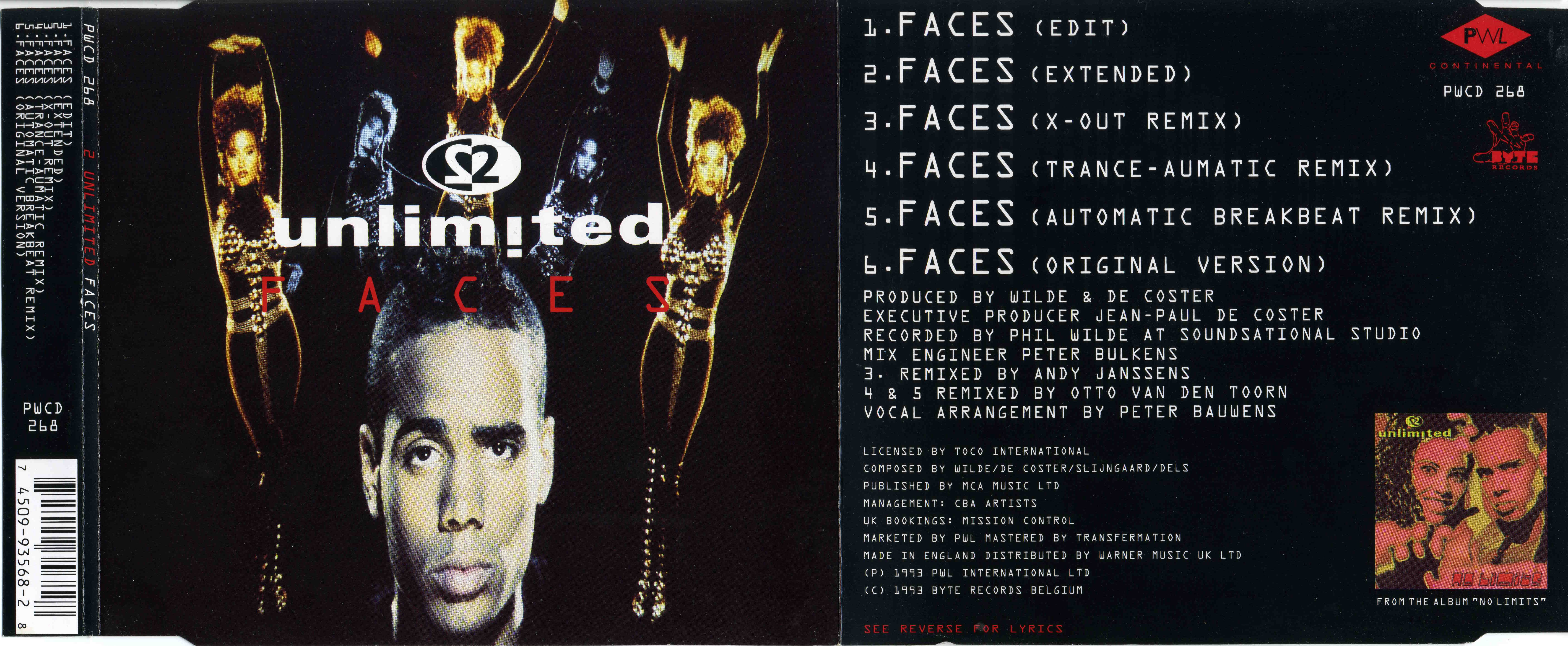 2 unLimited - Faces CDM (PWL) (1993)
