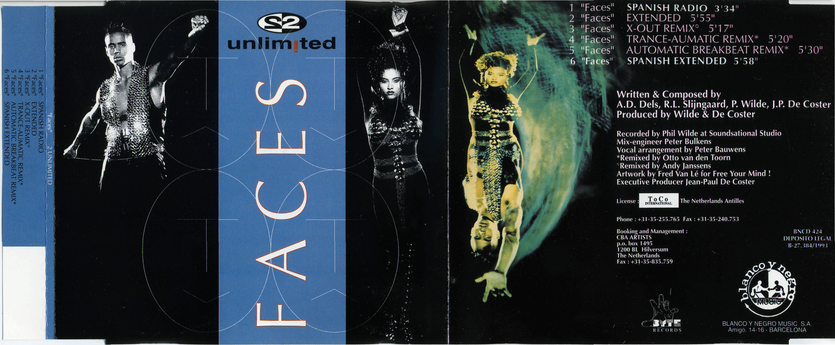 2 unLimited - Faces CDM (Spain) (1993)
