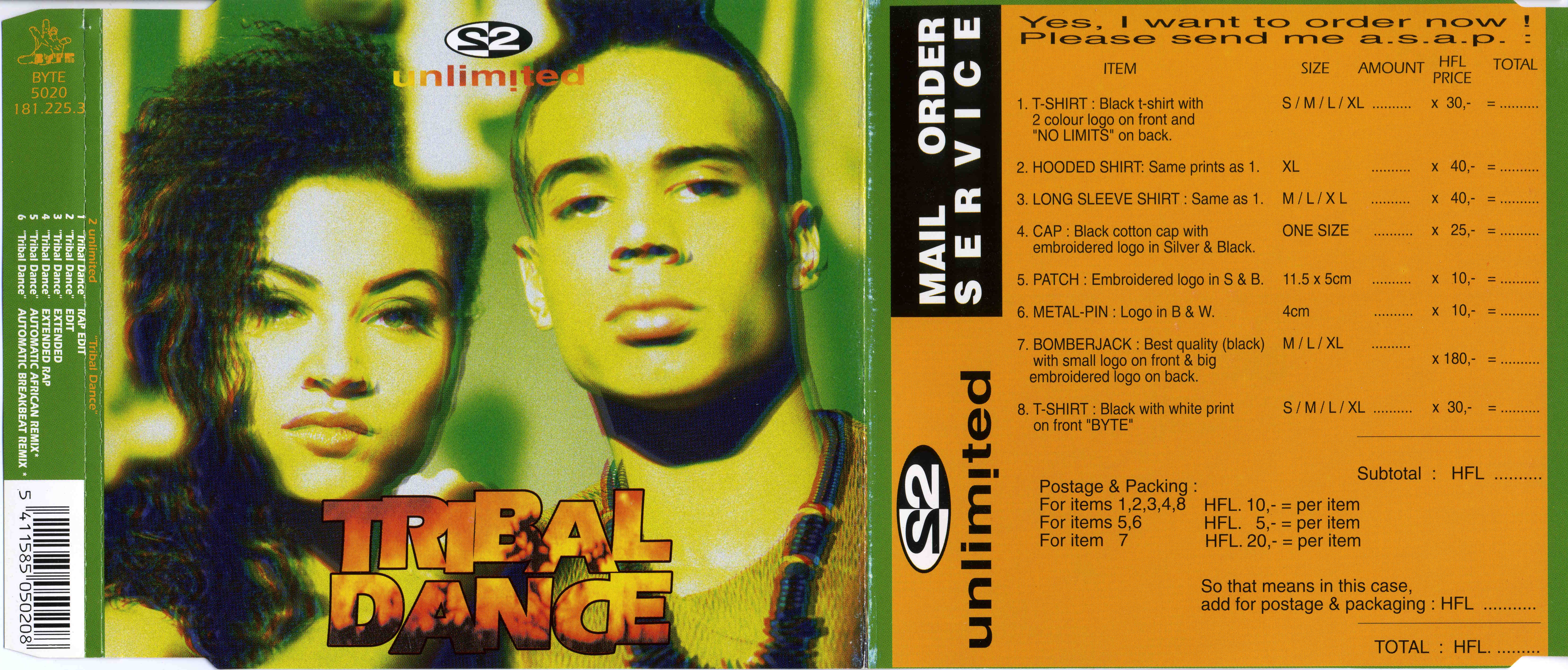 2 unLimited - Tribal Dance CDM (Byte) (1993)