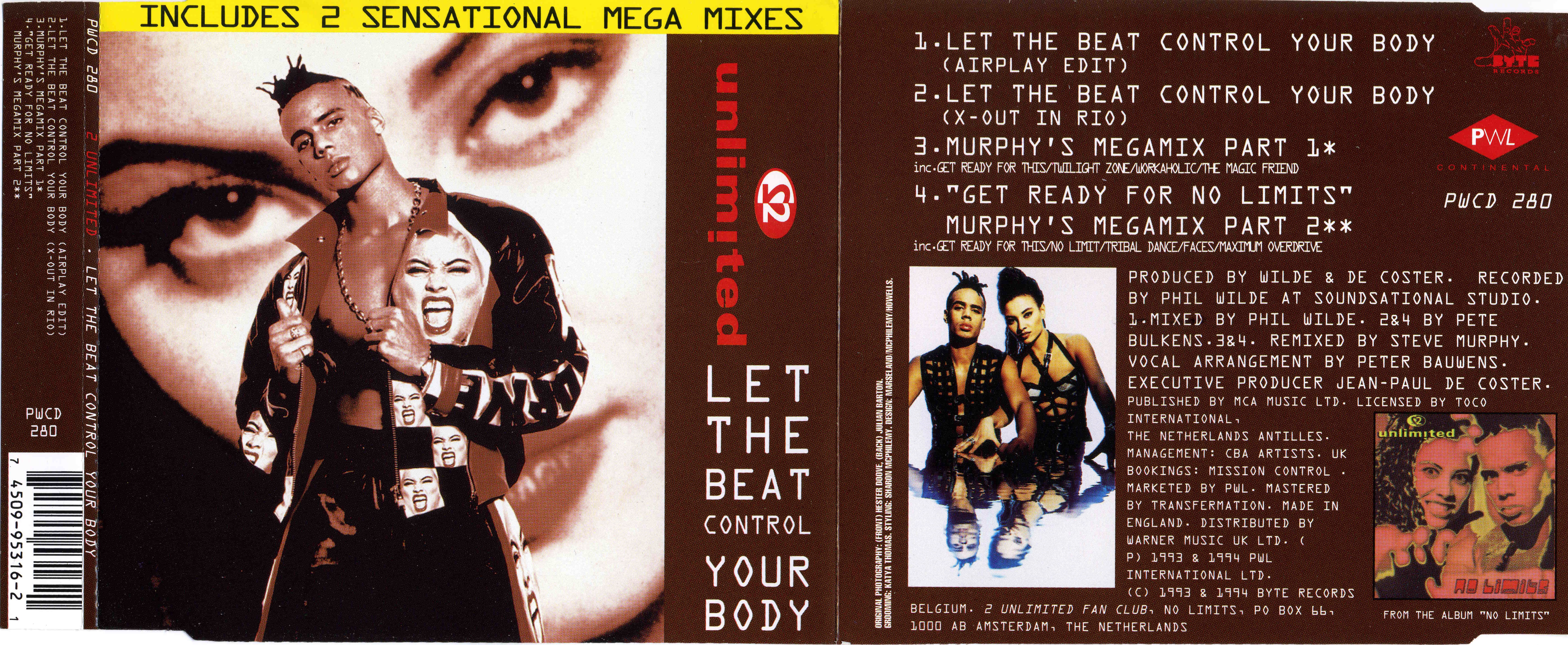 2 unLimited - Let The Beat Control Your Body CDM (PWL) (1994)