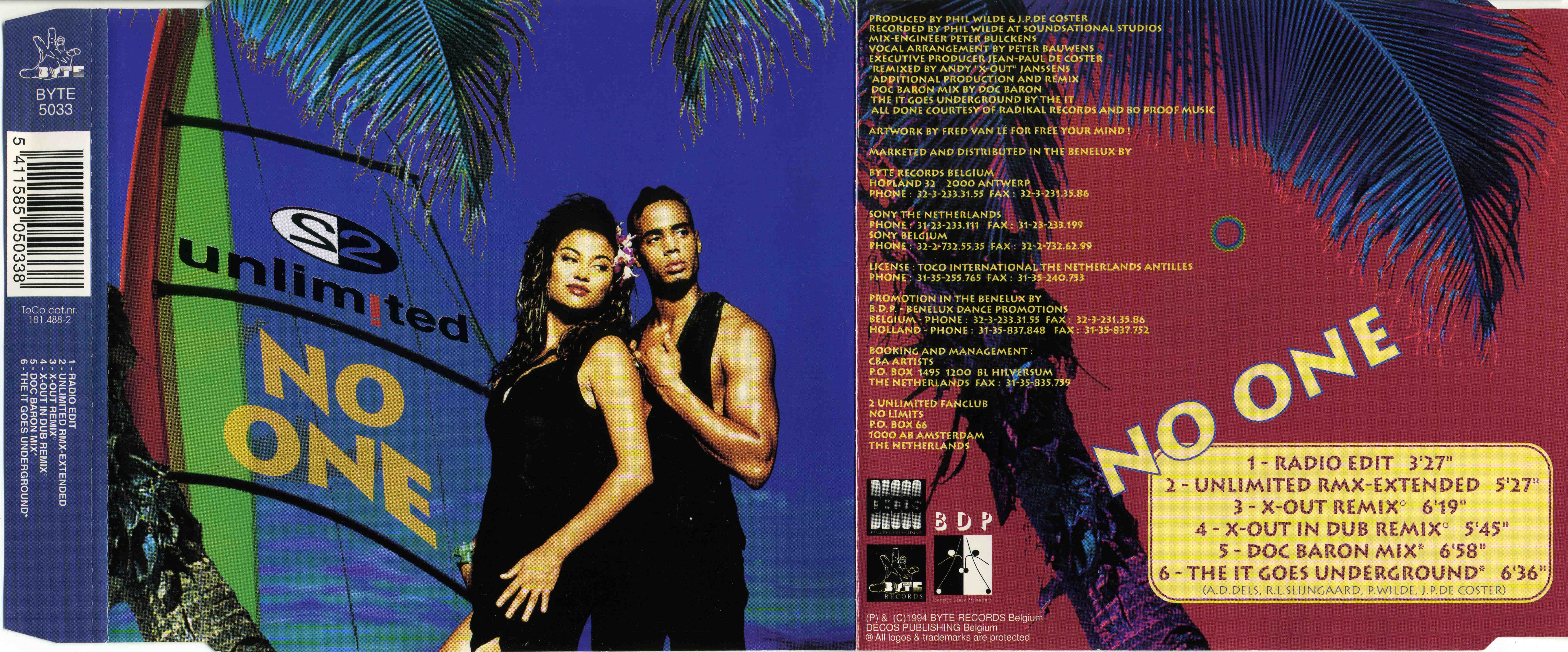 2 unLimited - No One CDM (Byte) (1994)