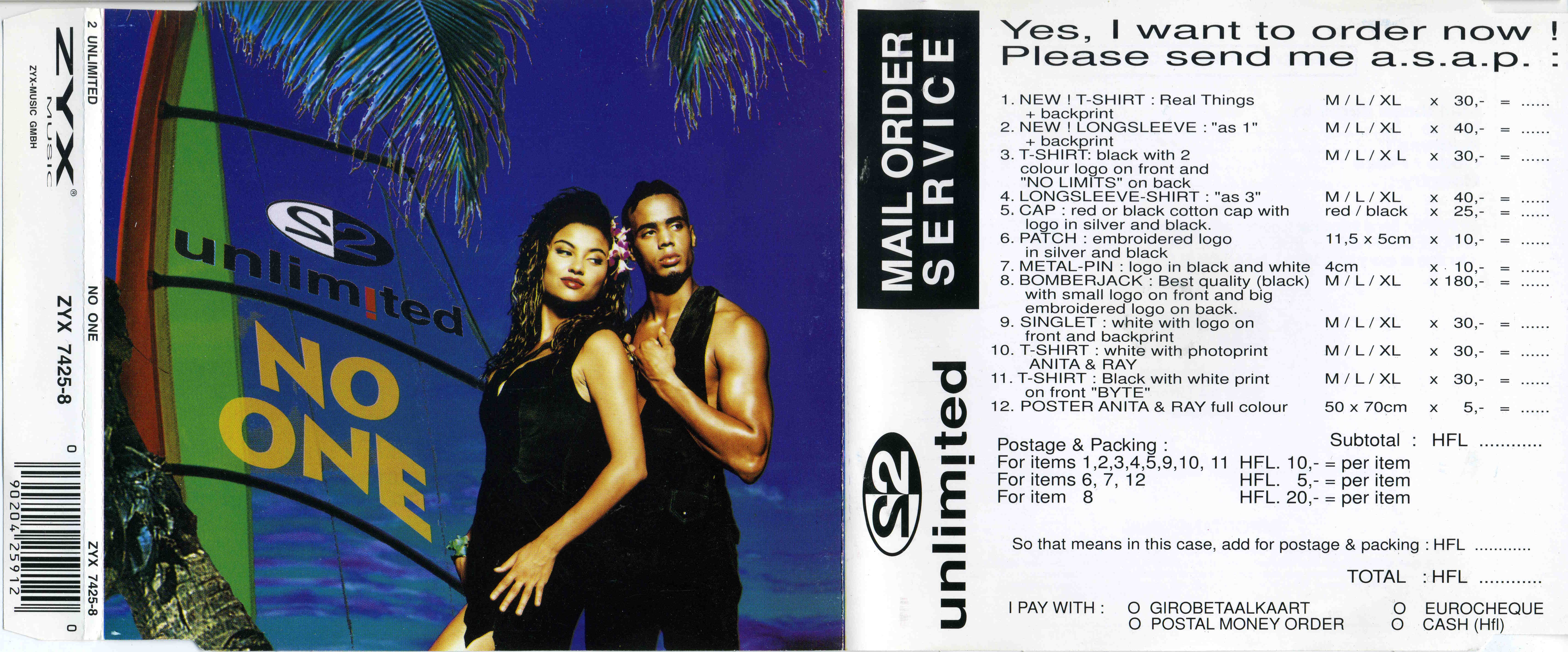 2 unLimited - No One CDM (ZYX) (1994)