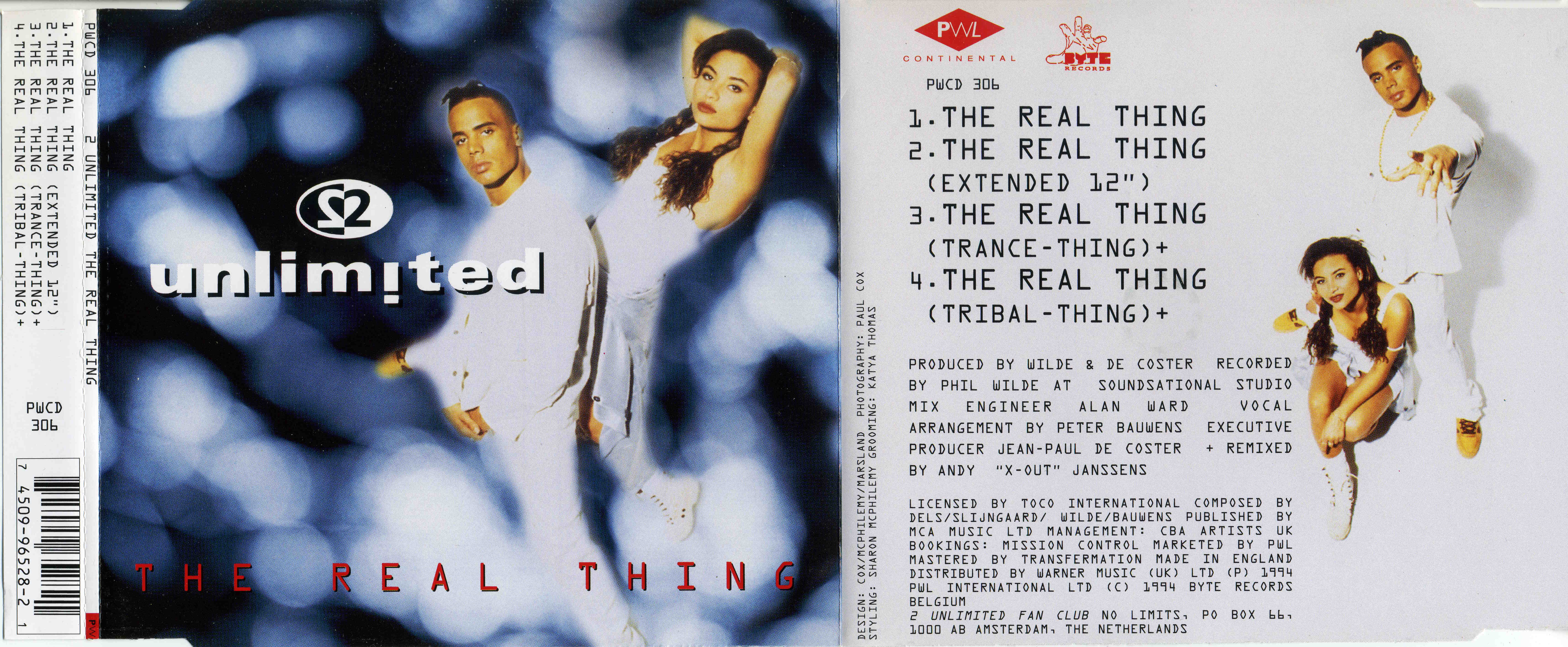 2 unLimited - The Real Thing CDM (PWL) (1994)