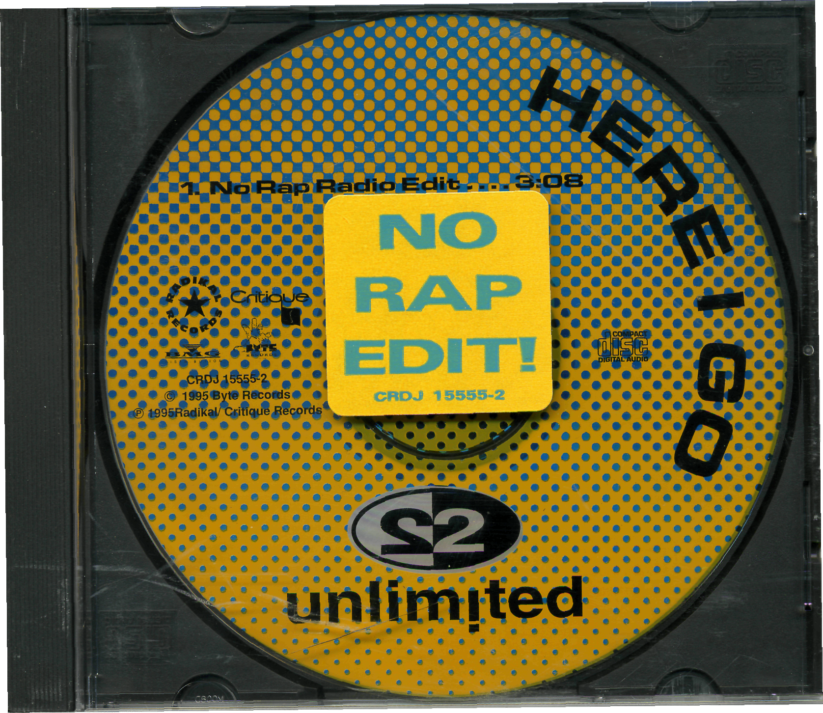 2 unLimited - Here I Go CDS (US Promo 1 track) (1995)