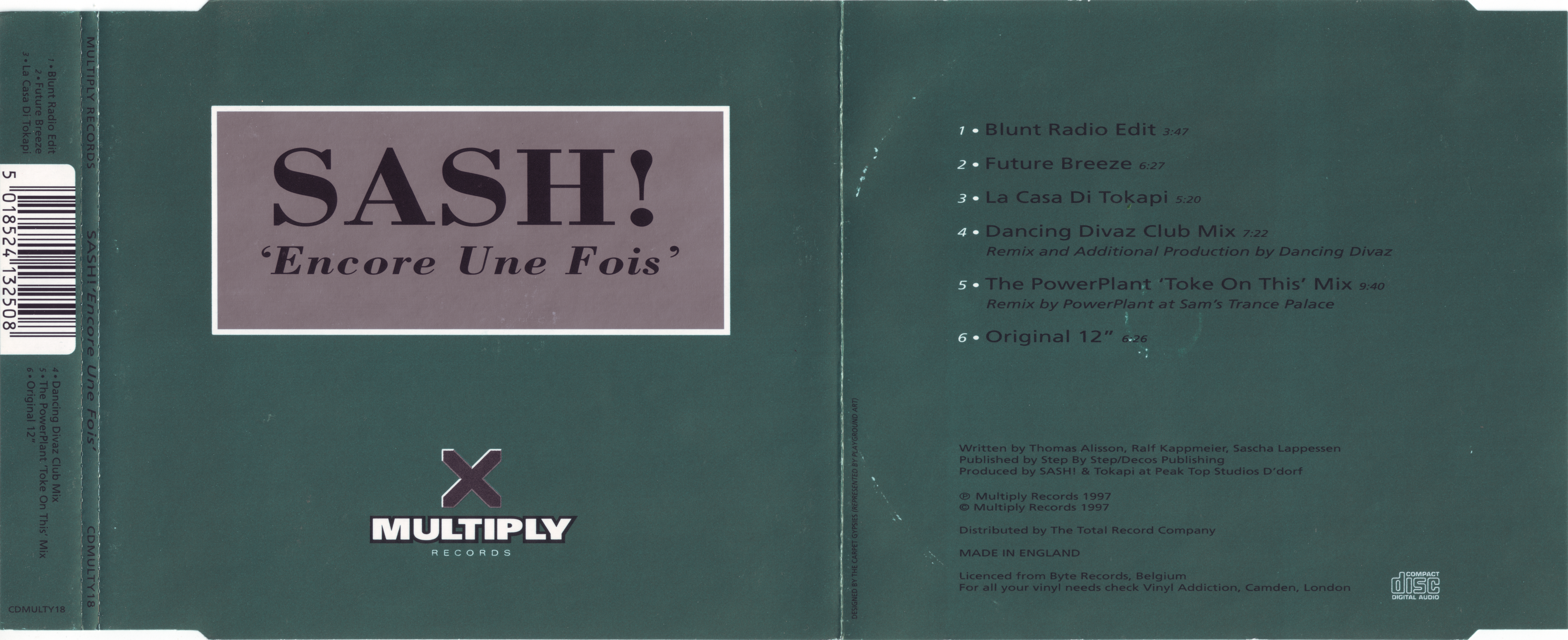 Sash! - Encore Une Fois (CDMULTY18) (1997)