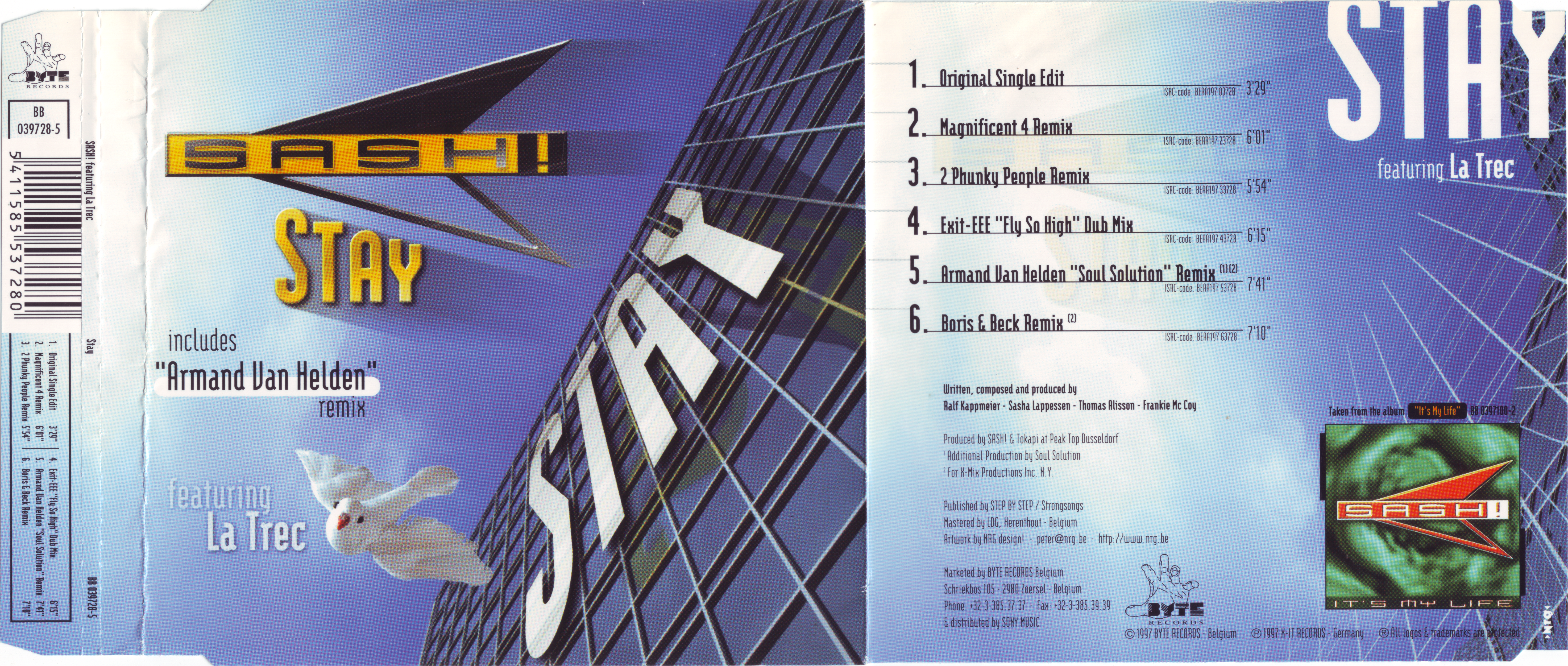 Sash! - Stay (BB 039728-5) (1997)