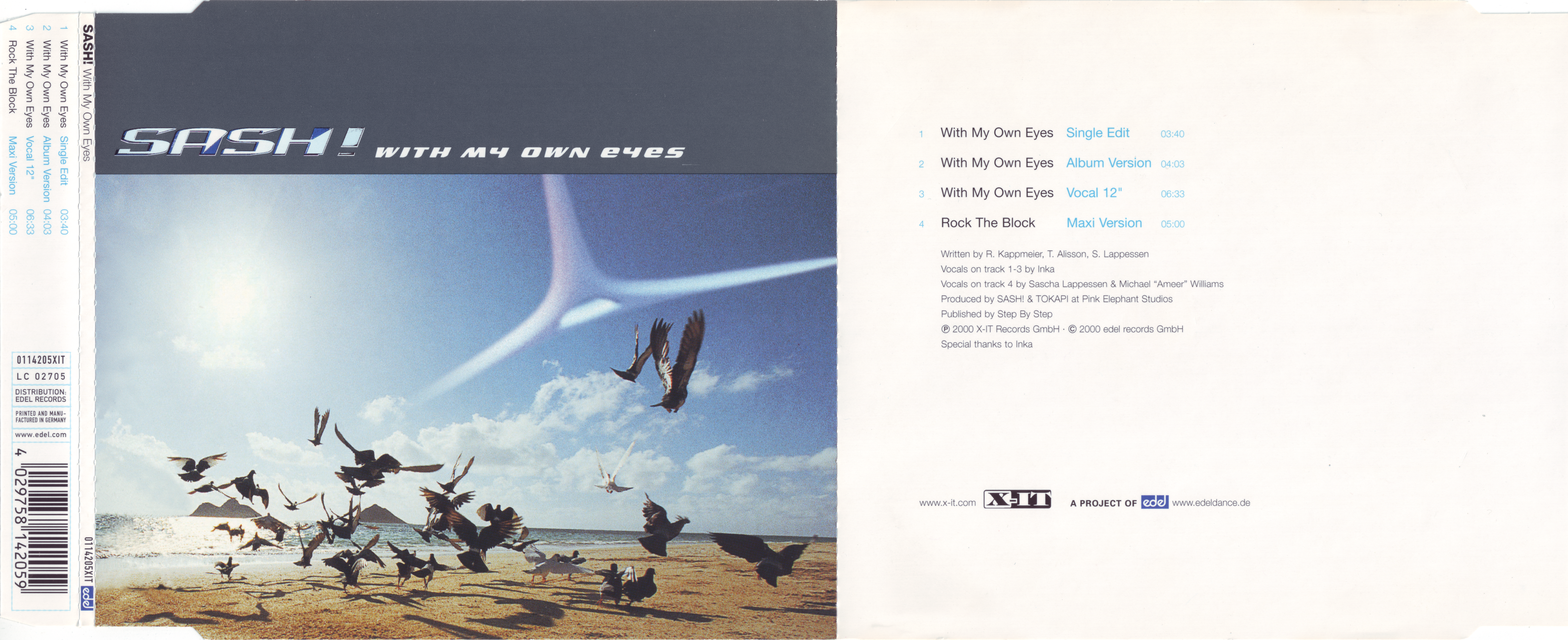 Sash! - With My Own Eyes (0114205XIT) (2000)