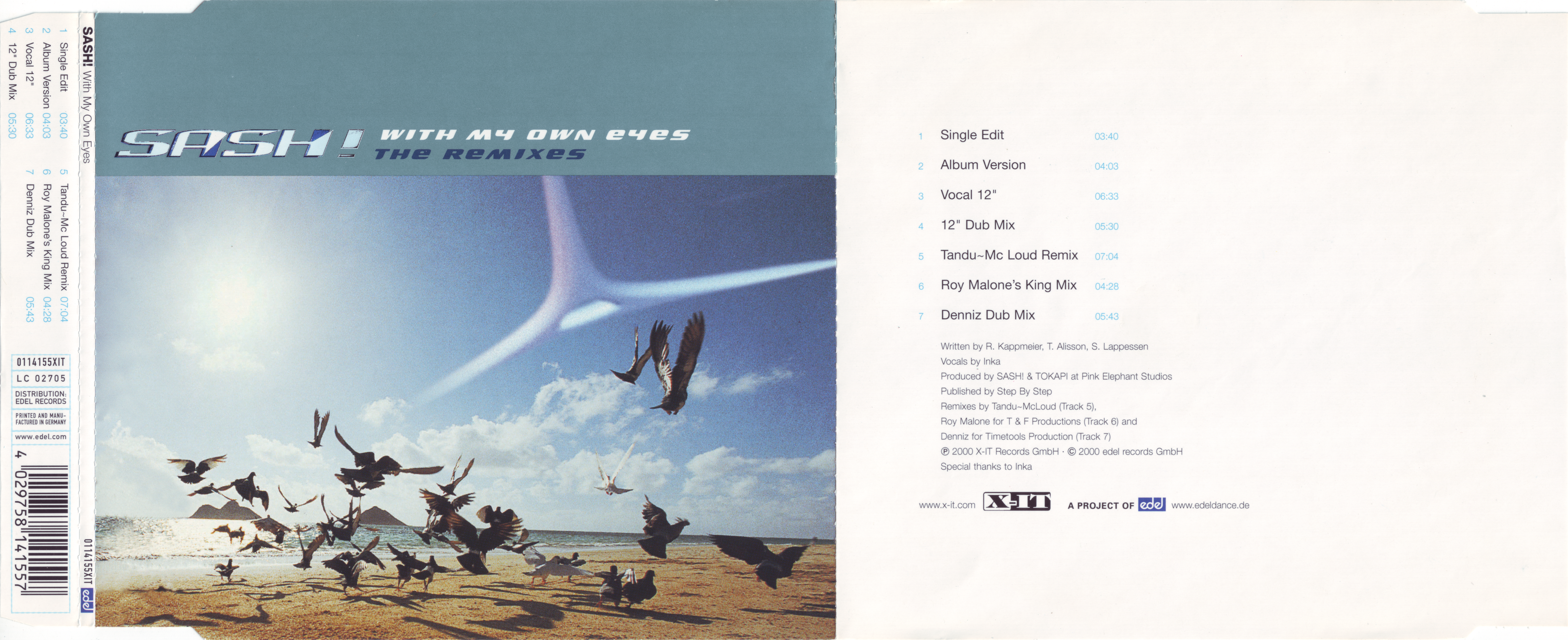 Sash! - With My Own Eyes The Remixes (0114155XIT) (2000)
