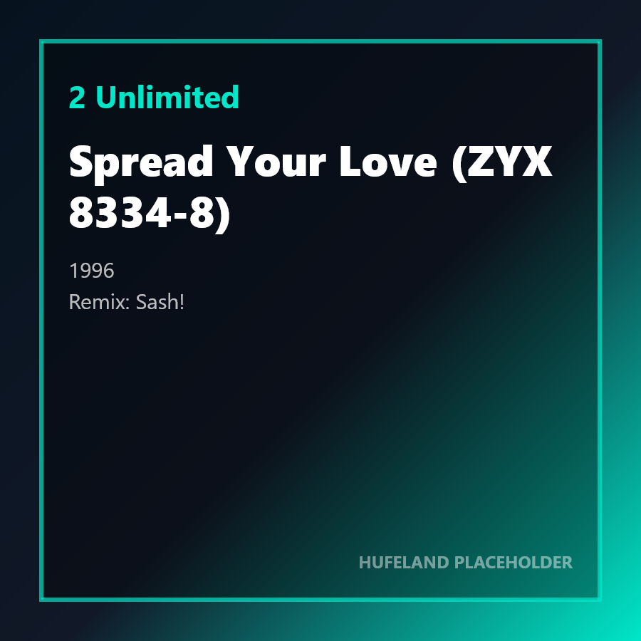 2 Unlimited - Spread Your Love (ZYX 8334-8) (1996)