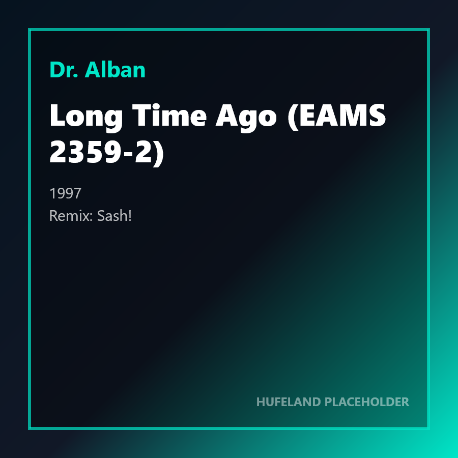 Dr. Alban - Long Time Ago (EAMS 2359-2) (1997)