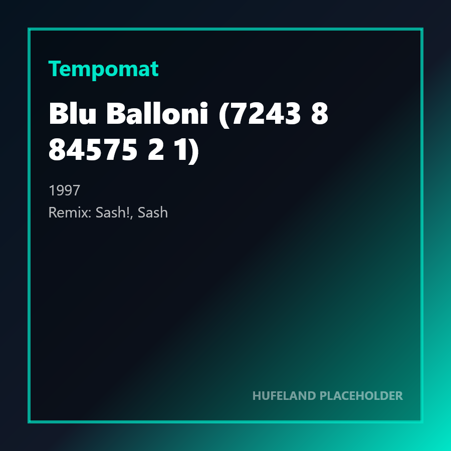 Tempomat - Blu Balloni (7243 8 84575 2 1) (1997)