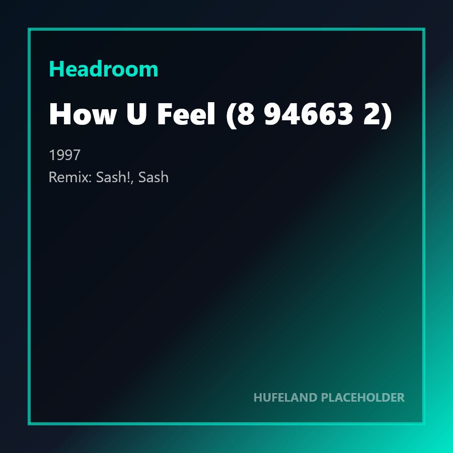 Headroom - How U Feel (8 94663 2) (1997)