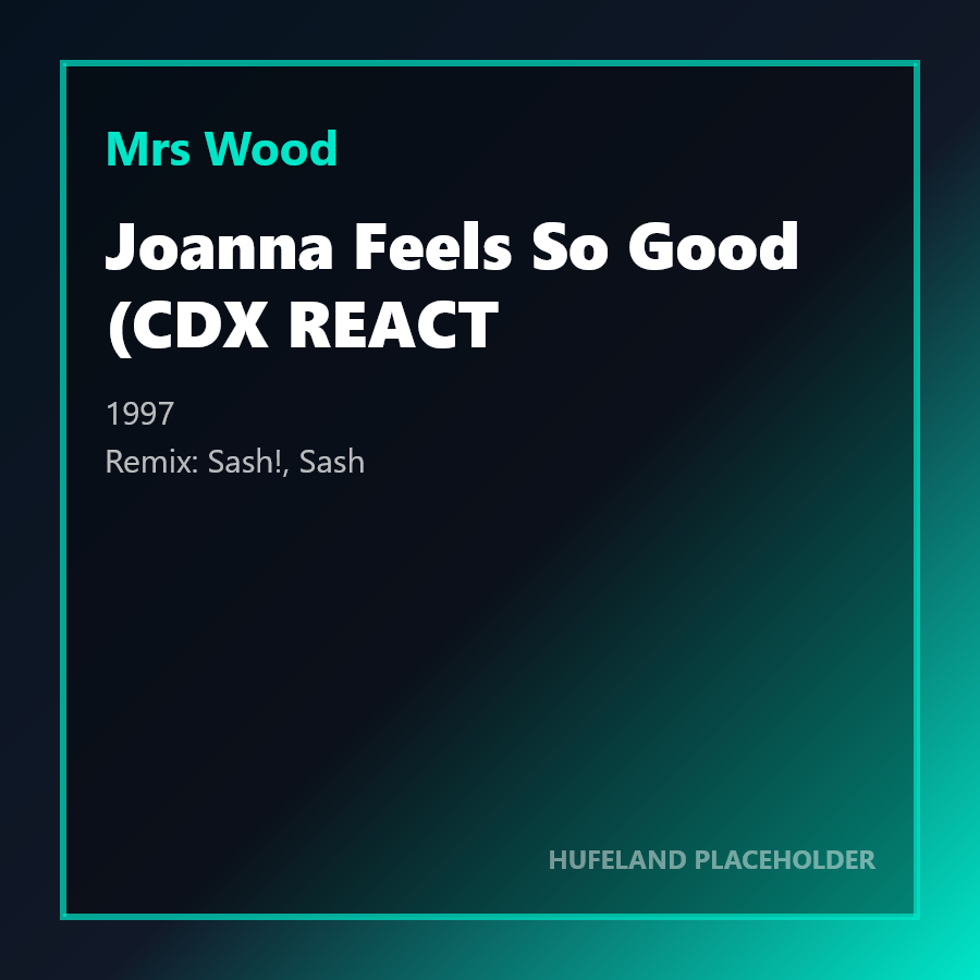 Mrs Wood - Joanna Feels So Good (CDX REACT (1997)
