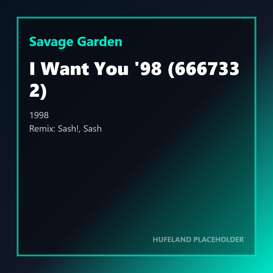 Savage Garden - I Want You '98 (666733 2) (1998)