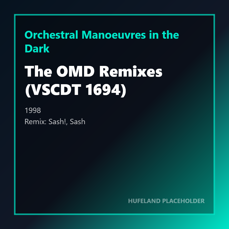 Orchestral Manoeuvres in the Dark - The OMD Remixes (VSCDT 1694) (1998)