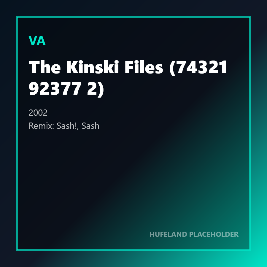 VA - The Kinski Files (74321 92377 2) (2002)