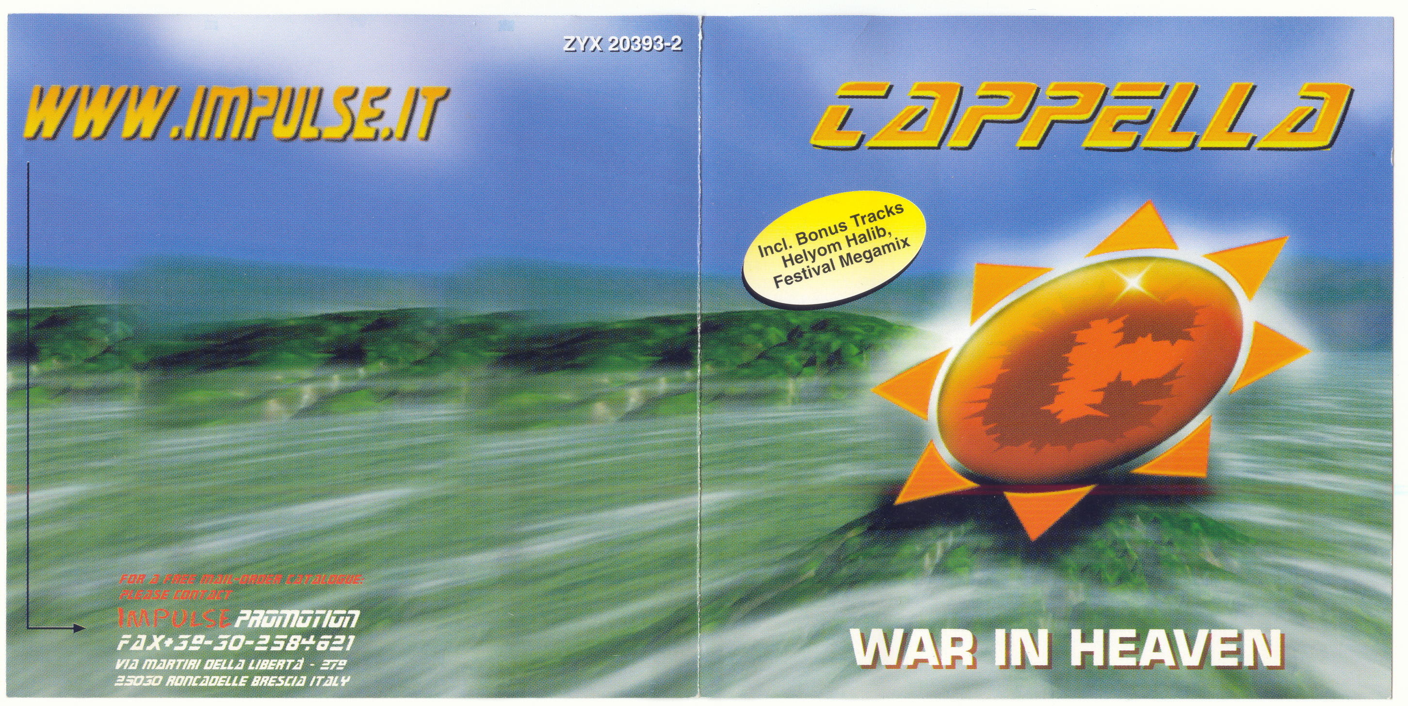 Cappella - War In Heaven (ZYX Release) (1996)