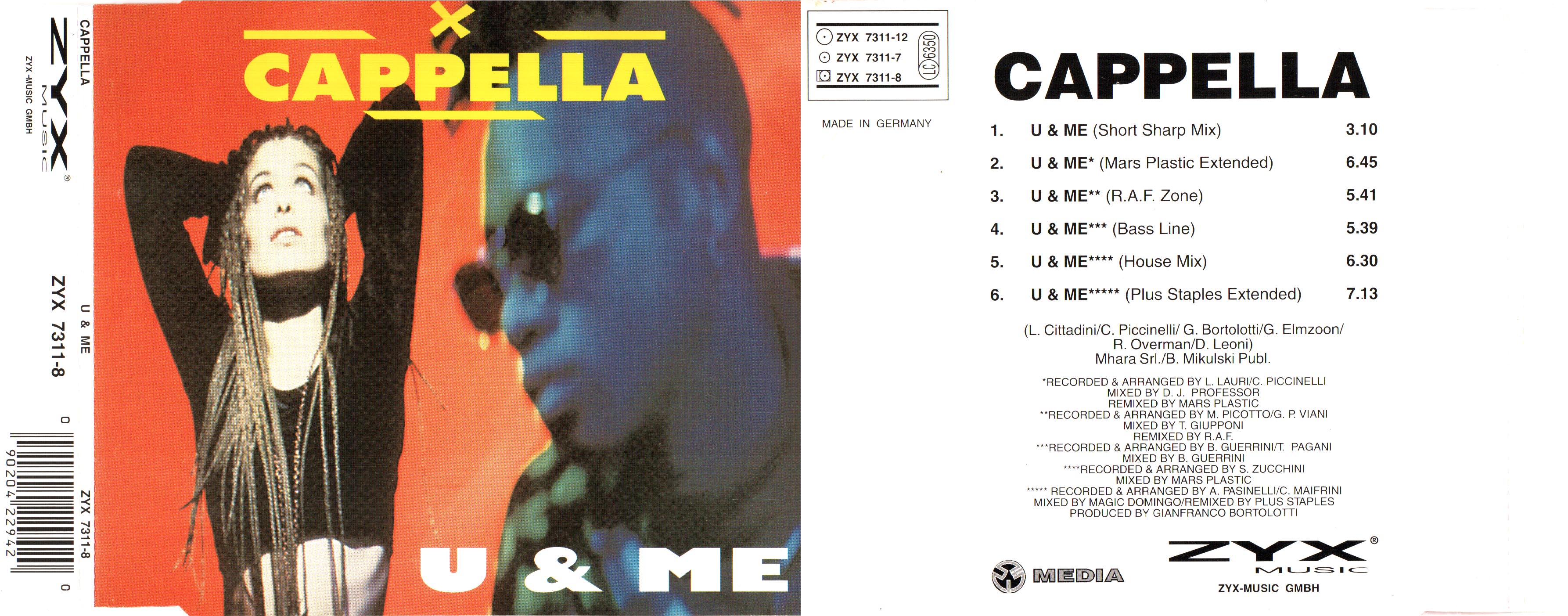 Cappella - U & Me (German Release) (1994)