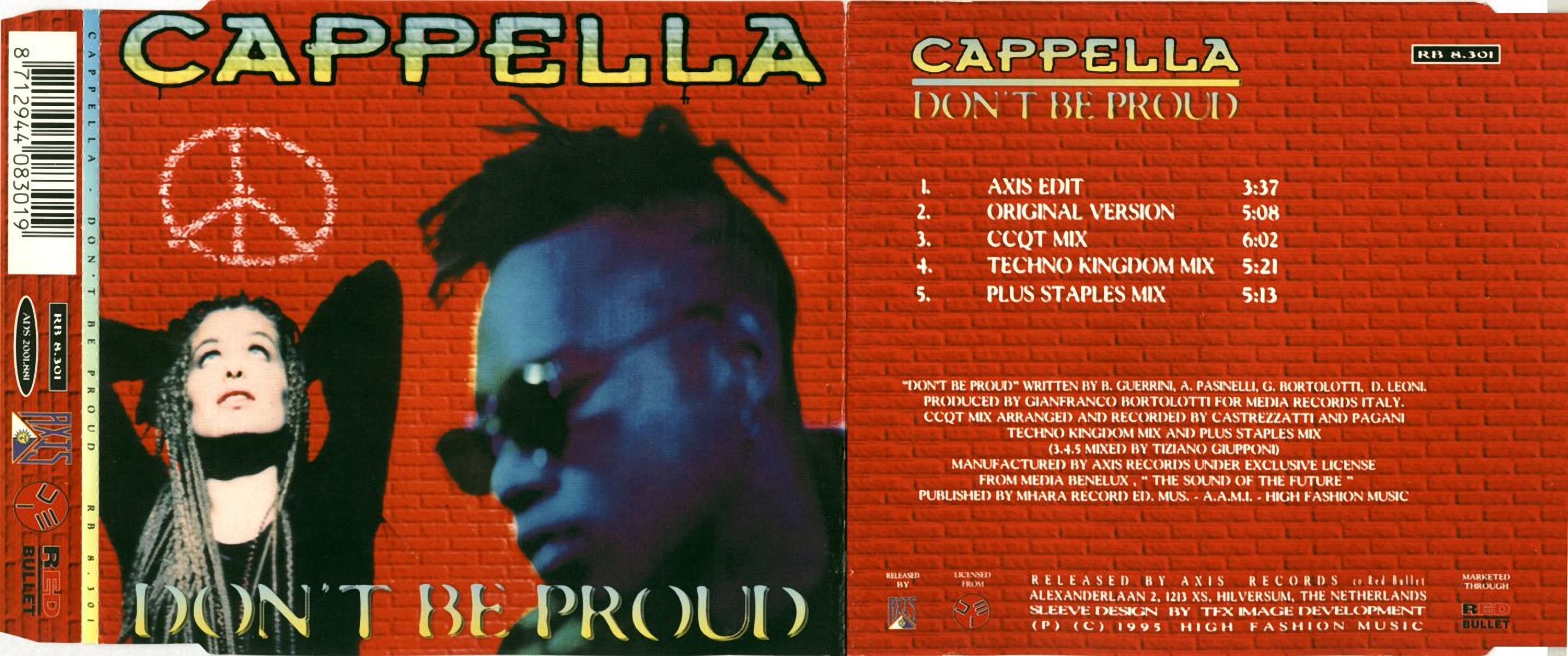 Cappella - Don't Be Proud (Dutch Release) (1995)