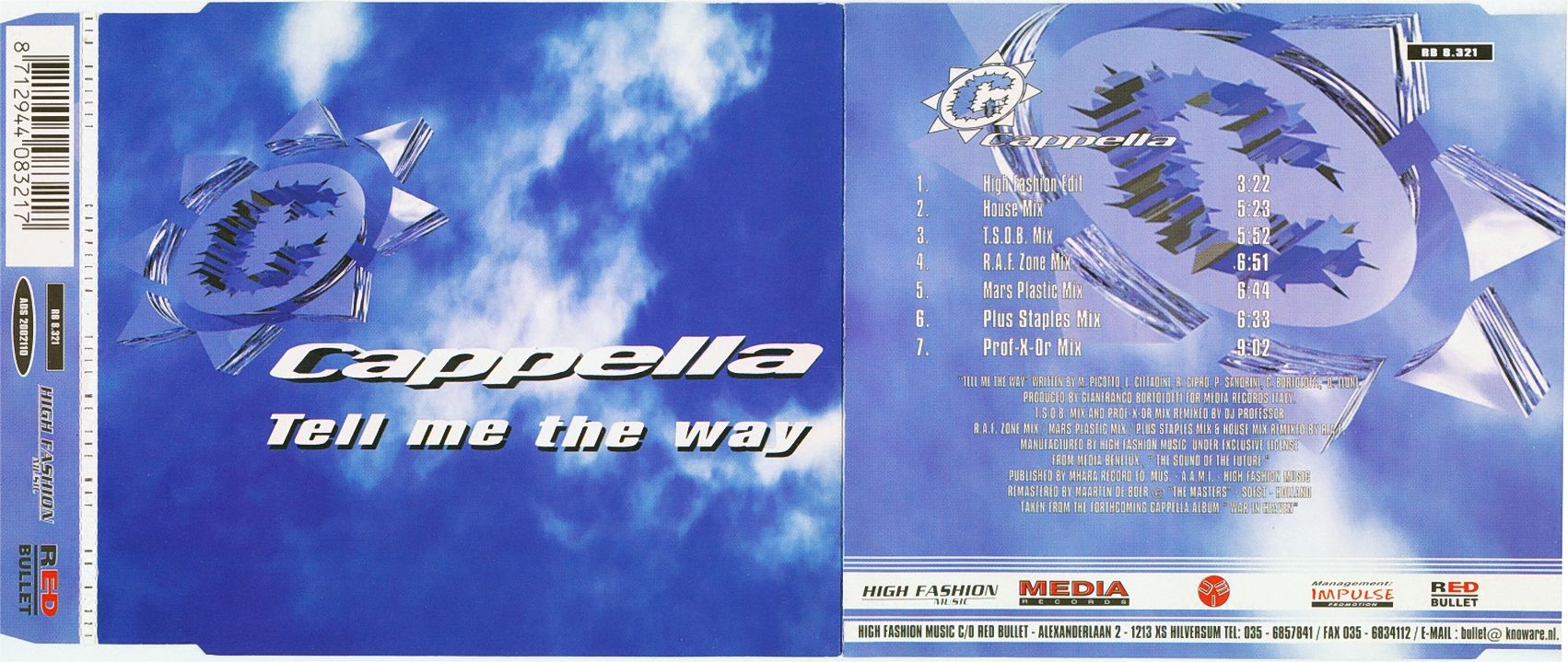 Cappella - Tell Me The Way (Dutch Release) (1995)